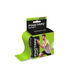 Pinotape Sport - Sensitive Tape - Light Lime - 5 cm x 5 m - Waterproof Kinesiotape - for Sensitive Skin - Latex-Free - Strong Adhesion | 2 Tapes Each 5 Metres = 10 Metres