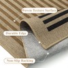 PureCozy 2x3 Modern Geometric Easy Jute Kitchen Front Doormat Non