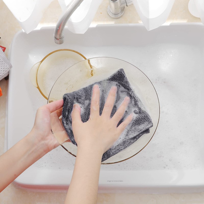 Moosfor 100% Cotton Kitchen Cleaning Cloths, Highly Absorbent Soft Dish