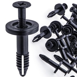 Rexka 20 pcs Trim Panel Retainer Clips Push Type Rivet for Ford N807577-S N808331-S Aerostar Windstar E150 E250 E350 Super Duty N807577S N808331S Door Sill Plate Rivet