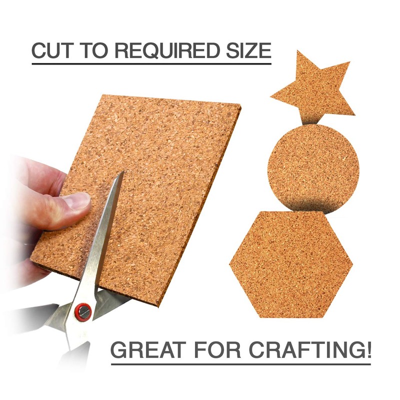 VViViD Adhesive Backed 4 Inch Square 0.08 Inch Thick Cork