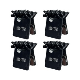 4 Pairs L03A Metal Brake Pads with Cooling Fin, Compatible with SHIMANO DEORE XT M8100, SLX M7100, DURA-ACE R9150, ULTEGRA R8050, SHIMANO 105 R7000, TIAGRA 4700, METREA U5000, GRX