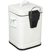 Entrex Galva 8791 Square Trash Can, 0.8 gal (3 L),