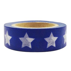 Wrapables Colorful Patterns Japanese Washi Masking Tape, Lone Star