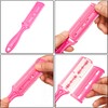 UNVOJL Hot Pink Hair Cutter Comb Hair Razor Comb Hair