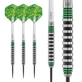 Winmau Advance 500 Series Tungsten Green 22 Gram Steeltip Darts Set with Flights and Shafts (Stems)