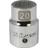 Dynamic Tools 3/4" Drive 12 Point Metric, 20mm Standard Length,