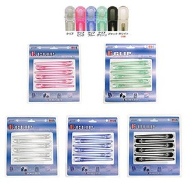 Gouriki Industry E-Clips, LL Size, Black, 6 Pieces