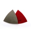 HOMESOM 80mm Triangular Diamond Polishing Pads Electroplated Sanding Pad for