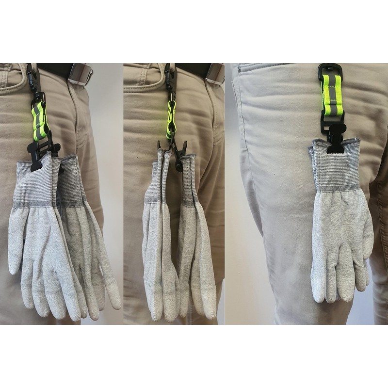 Minadax 2 x glove holders, 1 x clip and 2
