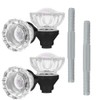 SUMBIN Glass Door Knobs Replacement Set, Crystal Door Knobs for