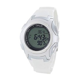 GRUS Walking Watch, Radio Wave, Steps, Stride Stride Measure, Unisex, Lightweight, Men's, Women's, Wristwatch, Genuine Domestic Product (GRS005-02/White)