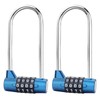 Combination Lock, 2PCS 5 Digit Combination Padlock, 7mm Width Flexible