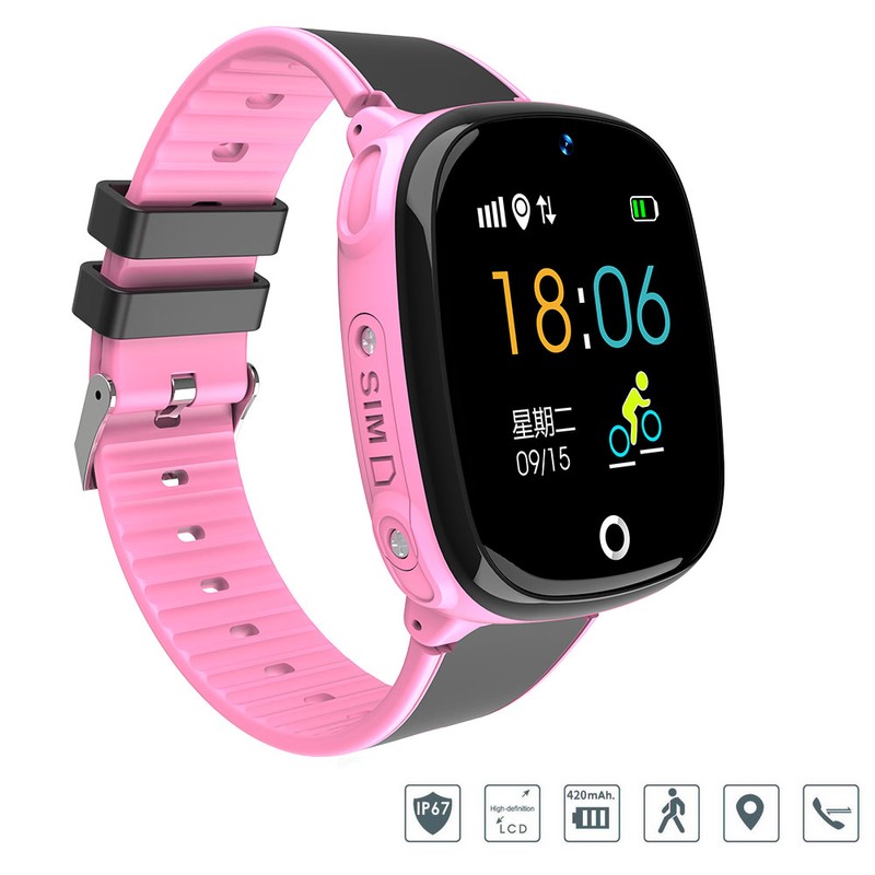 Kid Smartwatch Boys Girls Waterproof Camera GPs LBS Location SOS