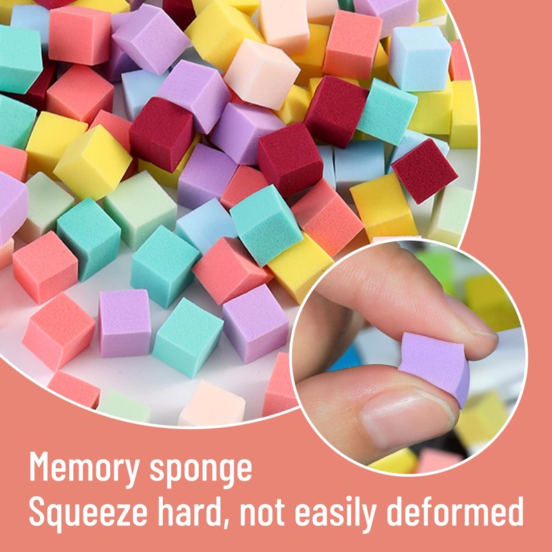 100Pcs Soft Nail Sponges for Ombre Nail Art Sponges With