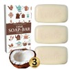 KELEBS Coconut Dish Soap Bar - Organic, Pack of 3