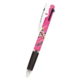 Kamio Japan Powerpuff Girls 047357 Jet Stream 3 Color Ballpoint Pen JUMP & TOUCH Ballpoint Pen Writing Instrument Multi-Color Pen 3 Colors