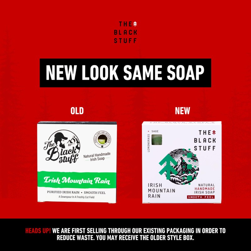 The Black Stuff All Natural Bar Soap for Men Handmade