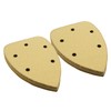 Cionyce 50 Pcs 60/80/120/240/320 Grit Mouse Detail Sander Sandpaper 5