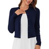 LETDIOSTO Cropped Cardigan Bolero Shrug for Women, Button Down Long