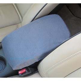 Car Console Covers Plus Made in USA Fleece Center Armrest Console Cover Designed to fit Dodge Challenger Models 2012-2013 Dark Gray