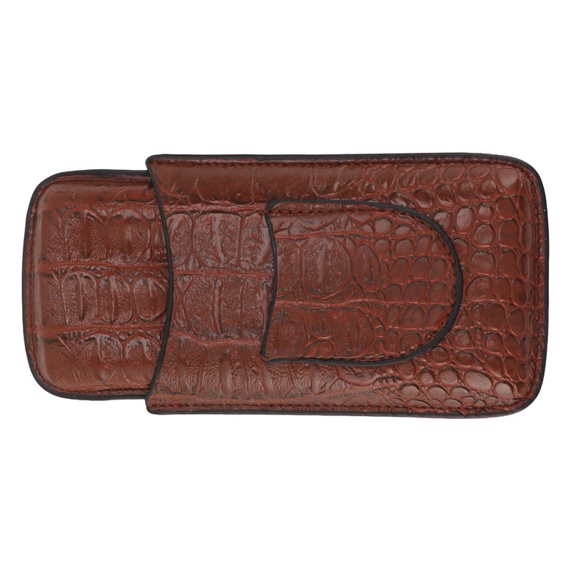 3 Finger Cigar Case Artificial Leather Soft Anti Fade Breathable