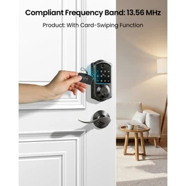 Veise VK01 IC Cards for Smart Lock, 13.56MHz RFID Cards Key Fobs for Keyless Entry Door Lock, Smart Deadbolt Key Compatible to Multiple Apps (3 Pack)