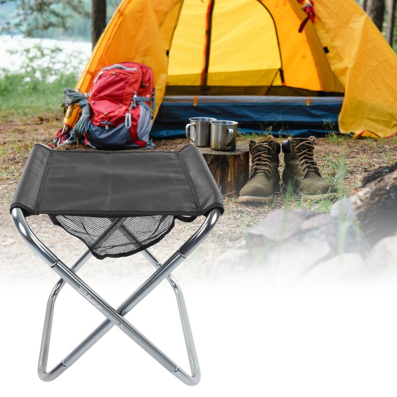 Outdoor Portable Folding Stool Aluminium Alloy Train Painting Camping Folding