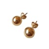 Classic 14k Yellow Gold Filled Ball Stud Earrings Round size