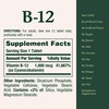 Nature's Bounty Vitamin B12 1000 mcg Supplements, Supports Energy Metabolism,