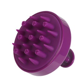 HEETA Hair Scalp Massager Brush, Updated Hair Shampoo Brush, Wet & Dry Scalp Exfoliator with Soft Silicone Bristles, Head Massager Washing Hair Care Tool for Women Men Kid for All Hair Types (Purple)
