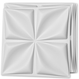 Art3d Decorative 3D Wall Panel, 32 Sq.FT PVC Interior Wall Decor for Living Room, Bedroom, Lobby, Office, Shopping Mall, White