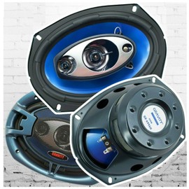 Pair of Gravity 6x9 inch 4-Way 380 Watts Maximum Power Handling Coaxial Car Audio Speakers CEA Rated - 6996H Frequency Response: 30Hz - 22kHz & 4 Ohms Impedance