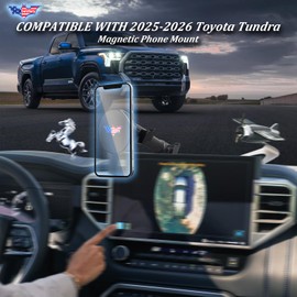 Batdiary for 2025 Toyota Tundra Magnetic Phone Mount Compatible with 2025 2026 Toyota Tundra Accessories Metal Cell Phone Holder Dash Platform Mount