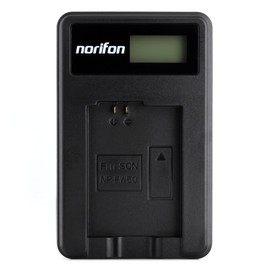 NP-FW50 LCD USB Charger for Sony Alpha 6000, 5000, 5100, ILCE-6000, ILCE-7, NEX-5T, NEX-6, NEX-5R, NEX-7, NEX-3N, SLT-A37 Camera and More