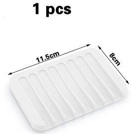 1 Piece Soap Dish,Soap Holder,Soap Box,Travel Soap Case,Travel Soap Dish,Soap Dish with Drainage,Soap Dishes for Bathroom,Soap Bar Holder,Bar Soap Holder,for Bathroom, Kitchen, Sink (White)