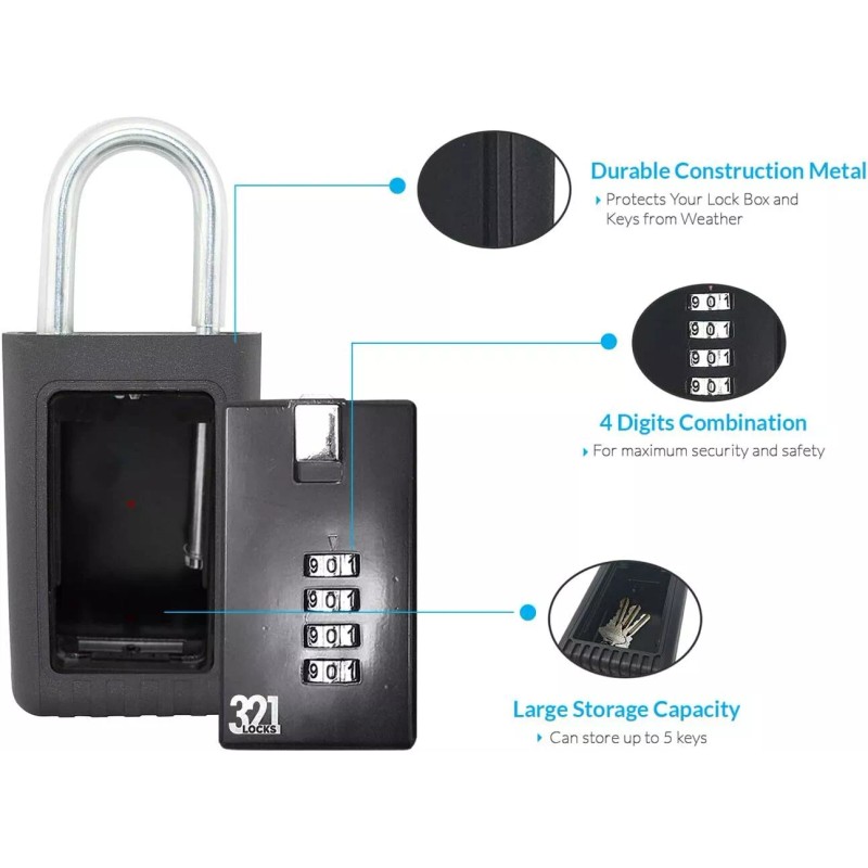 321 Locks Key Lock Box LB-003 - Hide a Key