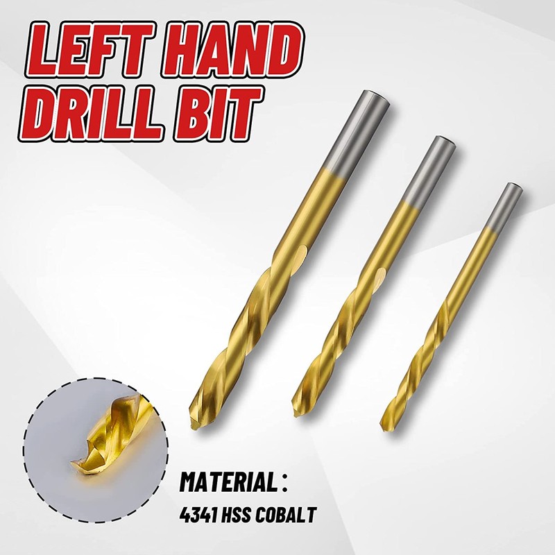 10PCS Screw Extractor Set Heavy Duty Bolt Extractor Set Left