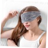 Ipetboom Grey Sleep Blindfold Comfortable Cotton Sleep Eyeshade Light Blocking