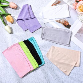 Ceeyoll 4 Pairs of Women's Fingerless Gloves, Fingerless Sun Protection, UV Protection Gloves, Unisex Gloves, Fingerloe, Knitted Half Finger Gloves, Suitable for Sun Protection When Going Out