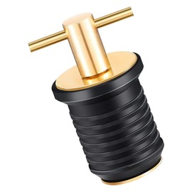 MagiDeal Marine Boat Drain Plug 3/4' or 1-1/4' Drain Stopper for 19mm 32mm Hole Kayaking - Brass 19mm