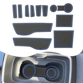 YEE PIN YEE PIN Mokka B Mokka E Gummimatten Kompatibel mit Opel Mokka B Mokka E 2021-2023 2024 Matten Mokka E rutschfeste fr Mittelkonsole Aufbewahrungsbox Innenausstattung (Blau)