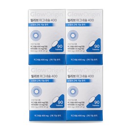 Gloorigin Relive Magnesium 400mg nutritional supplement 90 tablets, 4 pieces / 글로오리진 릴리브 마그네슘 400mg 영양제 90정, 4개