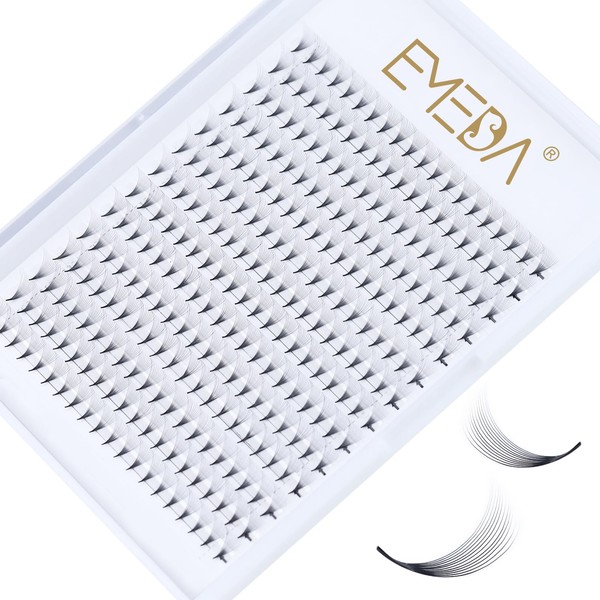 12D Premade Fan Eyelash Extensions, D-Curl, 0.05 mm, 11 mm,