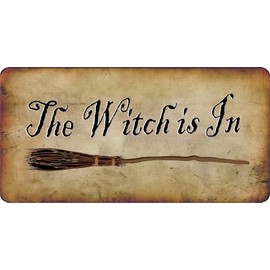 The Witch is in Photo License Plate
