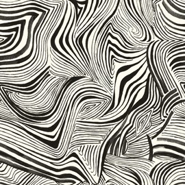 Tempaper x Novogratz Waverly White & Black Zebra Marble Removable Peel and Stick Wallpaper, 20.5 in X 16.5 ft, Made in The USA