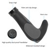 22.2mm Mountain Bicycle Ox Horn Handbar Bilateral Locking Durable Rubber