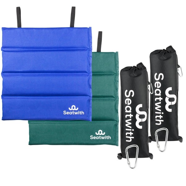 Seatwith 2 x Foldable Insulated Seat Cushion Outdoor Seat Mat