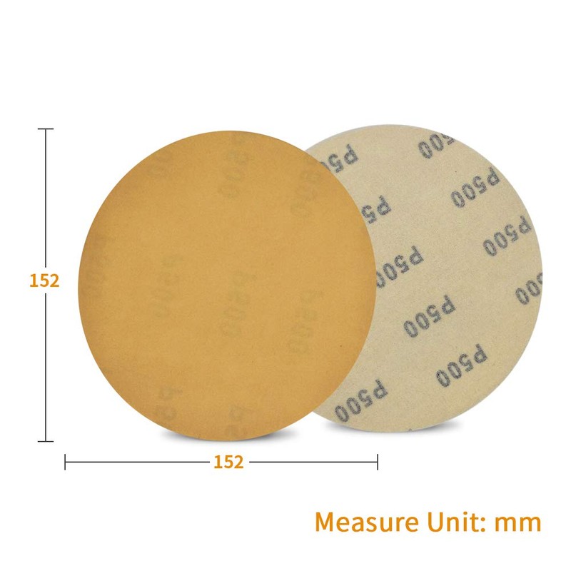 SPEEDWOX 100 Pcs 6 Inches Sanding Discs 500 Grit Dustless