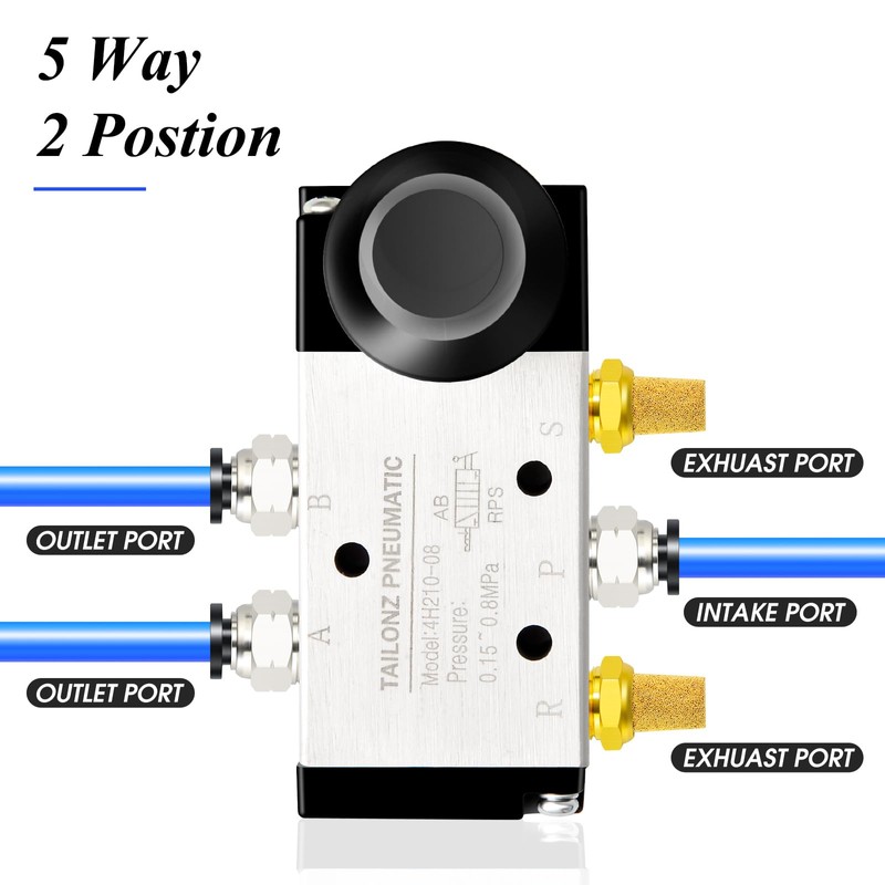 TAILONZ PNEUMATIC 1/4 Inch BSP 5 Way 2 Positions Air